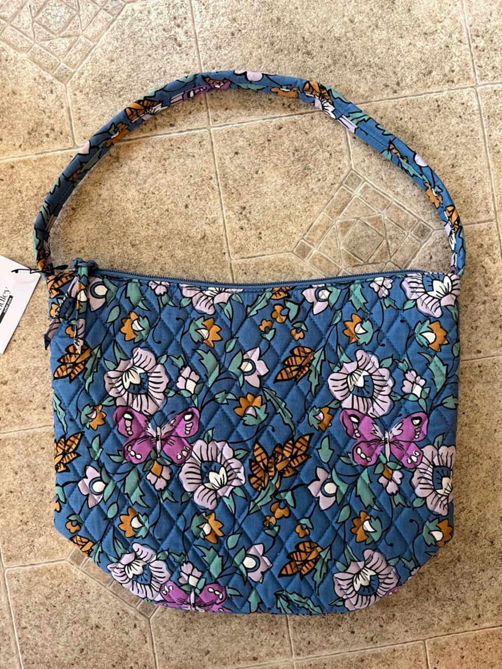 Vera Bradley Shoulder Bucket Bag in Wild Prairie NWT